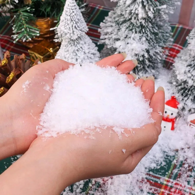 50/200g Artificial Snow Powder DIY Christmas Snowflakes for Indoor Outdoor Ornaments Winter Displays Xmas Party Decoration Props