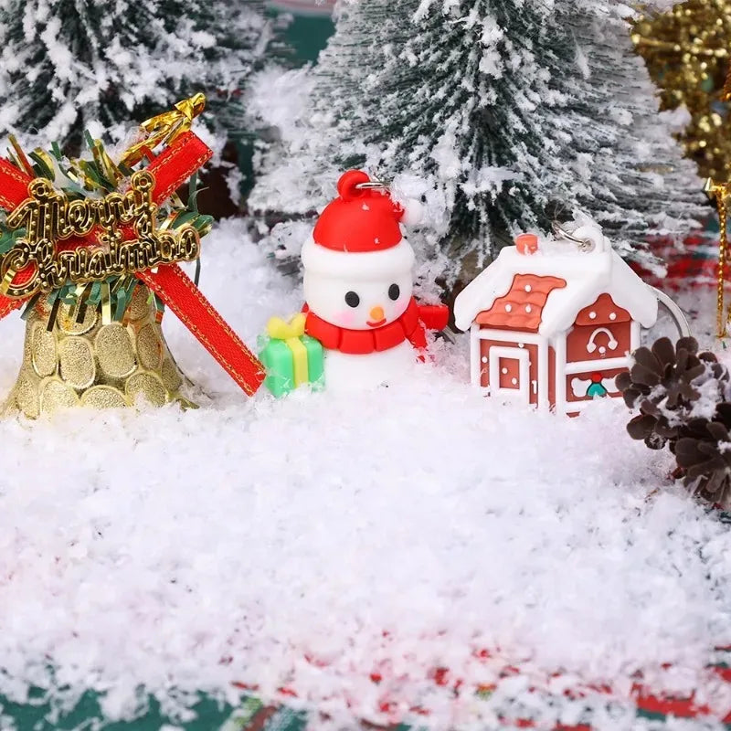 50/200g Artificial Snow Powder DIY Christmas Snowflakes for Indoor Outdoor Ornaments Winter Displays Xmas Party Decoration Props