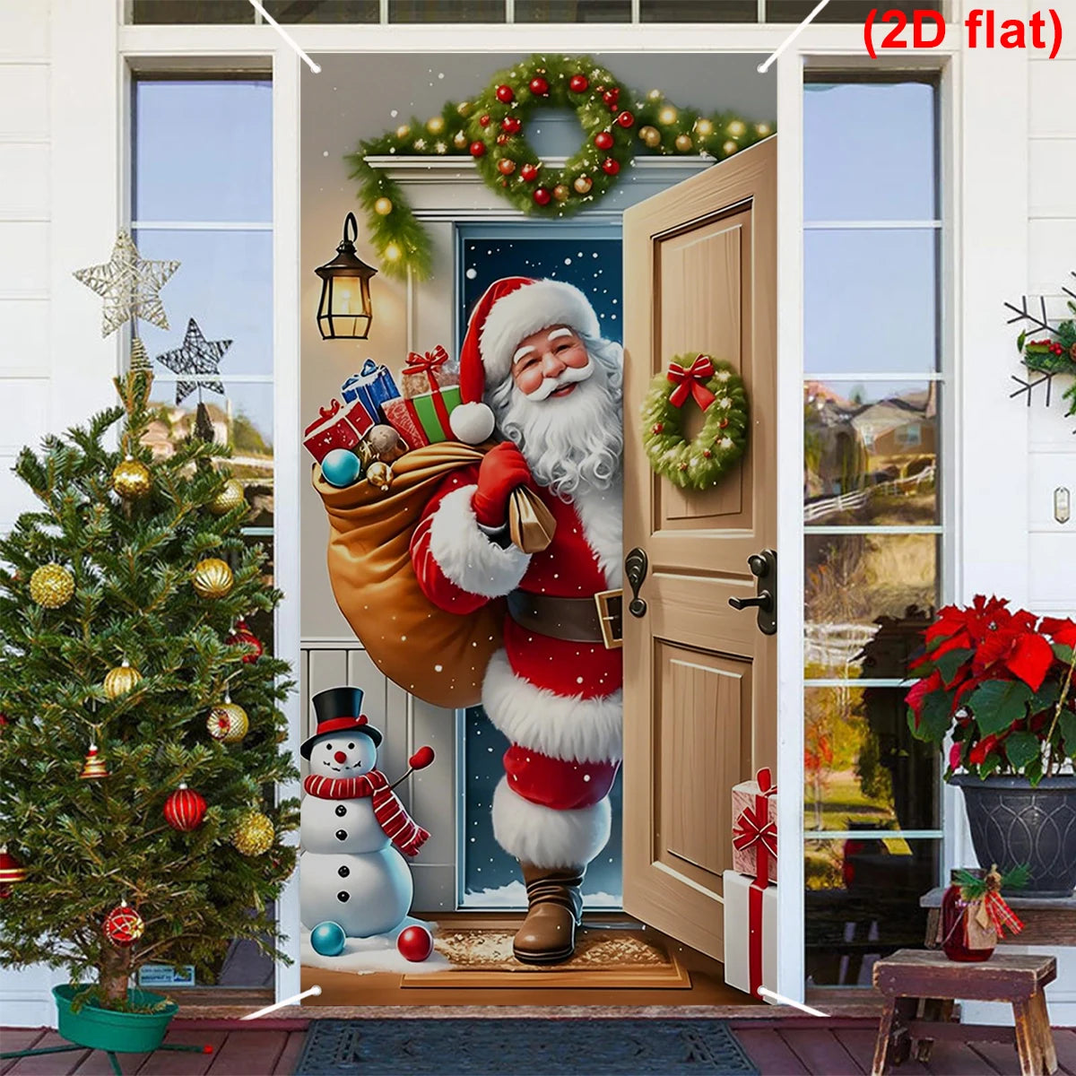 Christmas Photography Backdrop Santa Claus Background Cloth Xmas Happy 2026 New Year Winter Merry Christmas Baby Family Portrait