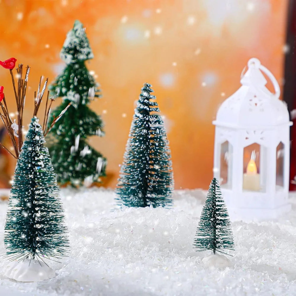 50g/100g Christmas Snow Decoration White Shiny Artificial Snow Acrylic Snow for Christmas Scene Decoration Fake Snow Decoration