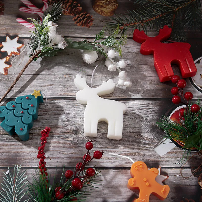 Christmas tree-shaped candles Christmas gifts Christmas candle ornaments boys' and girls' scented souvenirs creative gifts