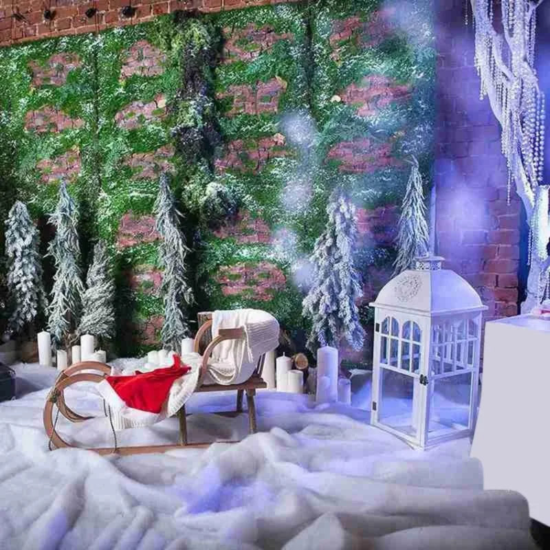 Artificial Christmas Snow Roll White Snow Mat Snow Blanket Soft Cotton Prop for Tree Xmas Village Backdrop Tree Decorations Mat