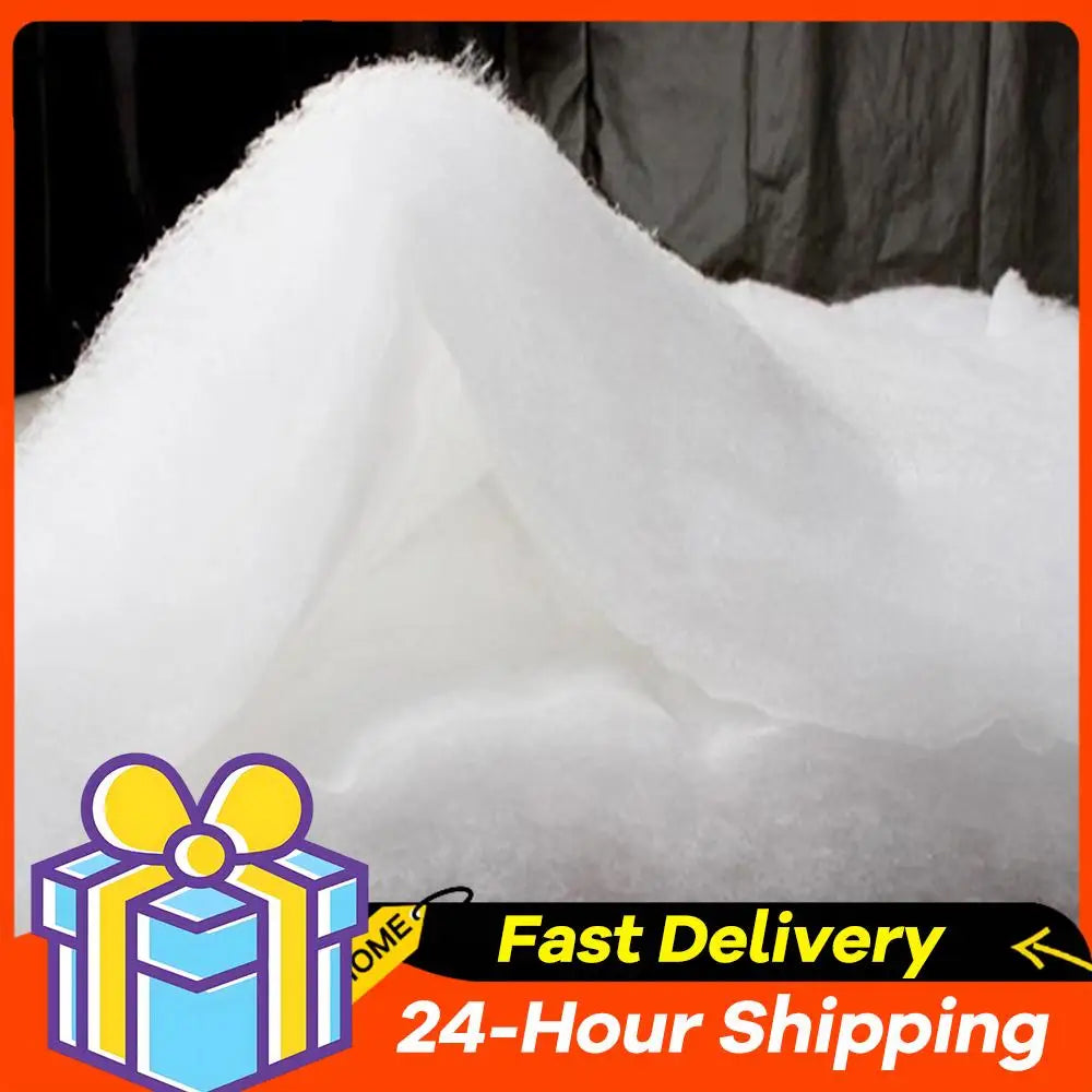 Artificial Christmas Snow Roll White Snow Mat Snow Blanket Soft Cotton Prop for Tree Xmas Village Backdrop Tree Decorations Mat