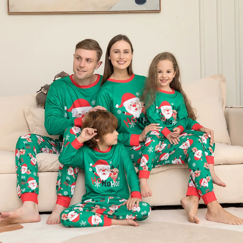 Christmas Family Pajamas Set 2023 Xmas Matching Outfit Adult Kids Women Pyjamas Clothes Mother And Daughter Father Son Sleepwear